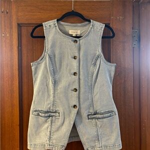 Banana Republic Light Blue Denim Vest